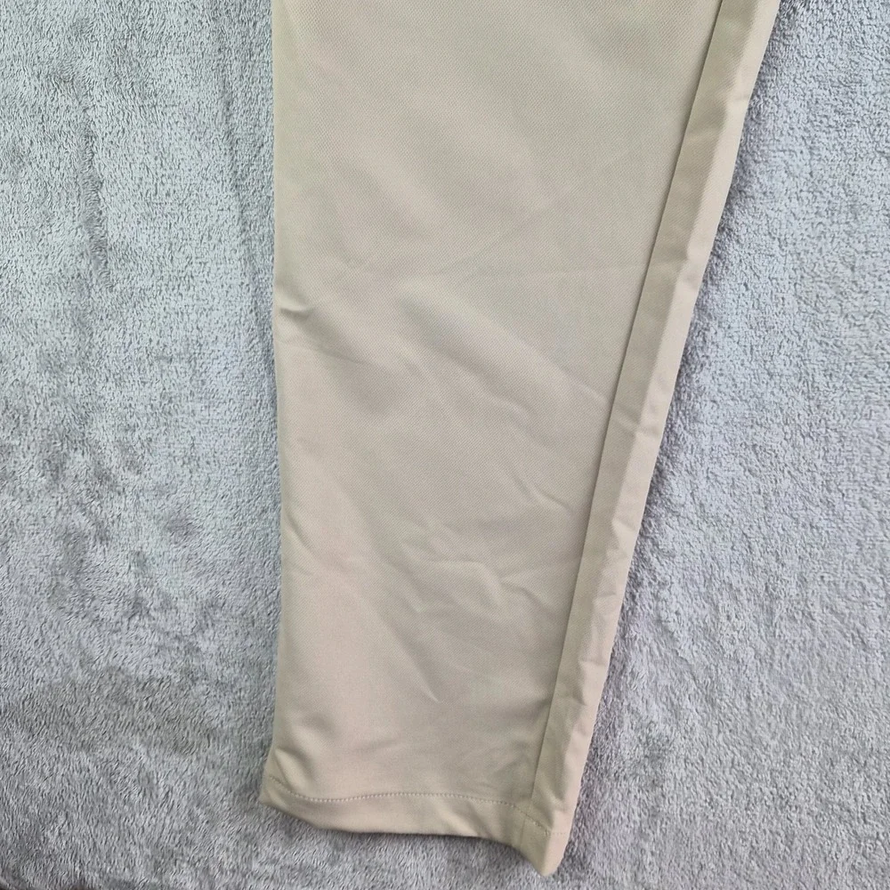 Banana Republic Pants Men 38x34 Tan Khaki Polyester Flat Front Chino Lightweight